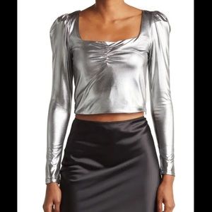 Metallic top!